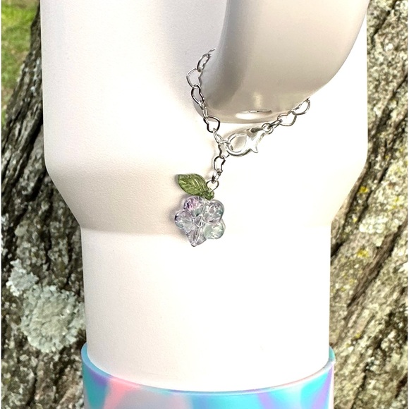 Floral Stanley Cup Accessories Floral Stanley Charm Floral Tumbler Charm - Picture 9 of 13